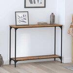 vidaXL Table console Bois ancien 101 x 30.5 x 75 cm Bois d'ingénierie