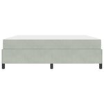 vidaXL Cadre de lit avec matelas Gris clair 180 x 200 cm tissu
