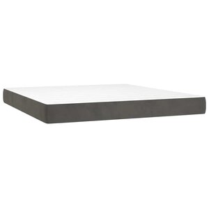 vidaXL Matelas de lit à ressorts ensachés fermeté moyenne 160x220x20 cm velours