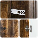 vidaXL Buffet Chêne fumé 66 x 34 5 x 90 cm Bois d'ingénierie