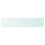vidaXL Panneaux d'étagère 2 Pièces Verre Transparent 70x15 cm