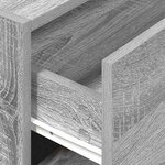 vidaXL Armoire avec 2 tiroirs sonoma gris 60x31x40cm bois d'ingénierie