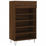 vidaXL Armoire à chaussures chêne marron 60x35x105cm bois d'ingénierie