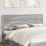 vidaXL Tête de lit Gris Sonoma 200 cm Bois d'ingénierie