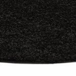 Vidaxl tapis shaggy 67 cm noir