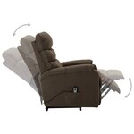 vidaXL Fauteuil Marron Tissu