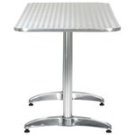 vidaXL Ensemble à manger d'extérieur 5 Pièces Aluminium Argenté