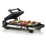 DOMO DO9238G Plancha-Gril 3 en 1 – 2200W - Noir