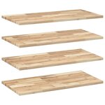 vidaXL Étagères flottantes 4 Pièces 100x40x2 cm acacia massif non traité