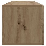 vidaXL Meuble TV mural 98 x 31 x 30 cm Chêne artisanal