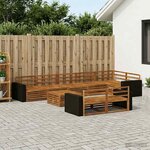 vidaXL Ensemble de canapés d'extérieur 9 Pièces