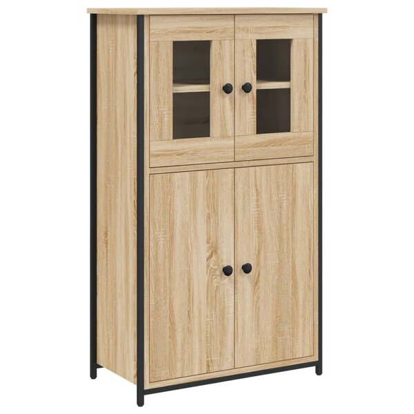 vidaXL Buffet haut chêne sonoma 62x32x106 5 cm bois d'ingénierie