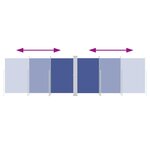 vidaXL Auvent latéral rétractable Bleu 180x600 cm