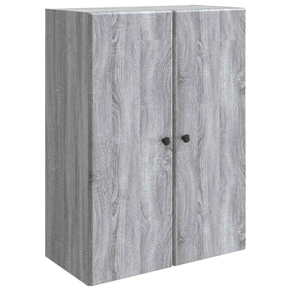 vidaXL Armoire Murale 66 x 34 5 x 90 cm Bois d'ingénierie Sonoma gris