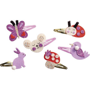 Kit loisirs créatifs - Création de 6 barrettes - Dès 5 ans - Activités créatives - Janod