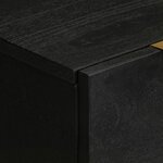 vidaXL Buffets 2 Pièces noir 60x33x75 cm bois d'ingénierie