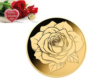 Monnaie VALENTINE DAY 1/1000 Oz Or 3000 Francs Chad