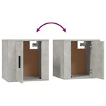 vidaXL Ensemble de meubles TV 2 Pièces gris béton bois d'ingénierie