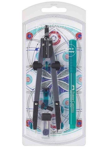 Kit créatif de compas: adaptateur + Broadpen FABER-CASTELL