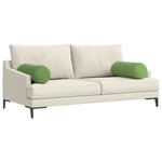 vidaXL Coussins d'accent 2 Pièces Vert clair Ø 25 x 70 cm