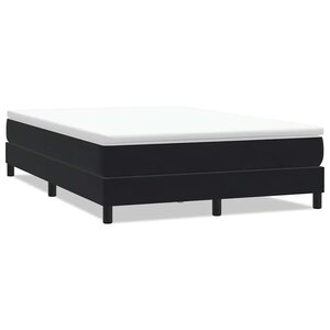 vidaXL Sommier à lattes de lit sans matelas noir 160x210 cm velours