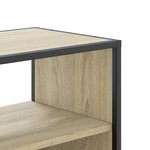 vidaXL Meuble TV chêne sonoma 60x31x39 5 cm bois d'ingénierie et métal