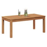 vidaXL table Marron 95 x 45 x 40 cm Bois de teck massif