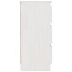 vidaXL Table de chevet Blanc 40x29 5x64 cm Bois de pin solide