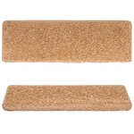 vidaXL Tapis d'escalier 10 Pièces 65x21x4 cm Beige