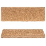 vidaXL Tapis d'escalier 10 Pièces 65x21x4 cm Beige