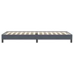 vidaXL Sommier à lattes de lit sans matelas gris foncé 100x220cm