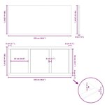 vidaXL Dessus de bureau marron clair bois chêne massif rectangulaire