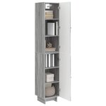 vidaXL Ensemble de Meubles 2 Pièces Sonoma gris 34 5 x 33 x 90 cm