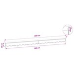 vidaXL Lambrequin de rechange pour 4 m Gris clair Polyester