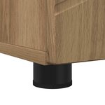 vidaXL Meuble de salle de bain haut chêne artisanal 30 x 35 x 192 cm