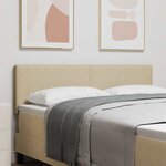 vidaXL Tête de lit Vert gris clair 140 cm Tissu côtelé