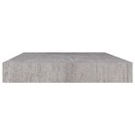 vidaXL Étagères murales flottantes 4 Pièces gris béton 50x23x3 8 cm MDF