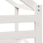 vidaXL Lit superposé avec toit blanc 75x190 cm bois massif de pin