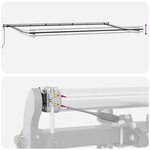 vidaXL Auvent Rétractable Gris clair 600 × 350 cm tissu