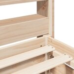 vidaXL Cadre de lit sans matelas 90x190 cm bois de pin massif