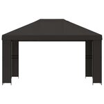 vidaXL Pavillon 4 × 3 m Anthracite Polyester et Acier 190 gsm