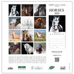 Grand calendrier mural chevaux - 2023 - draeger paris