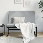 vidaXL Banc Gris clair 100x75x76 cm Tissu