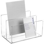 Trieur de bureau Acrylique 2 Compartiments Transparent MAUL