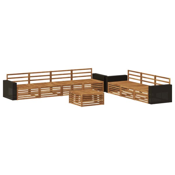 vidaXL Ensemble de canapés d'extérieur 8 pc Naturel