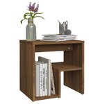 vidaXL Table de chevet Chêne marron 40x30x40 cm Bois d'ingénierie