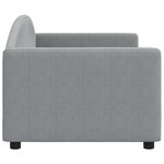 vidaXL Lit de repos gris clair 80x200 cm tissu