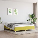 vidaXL Sommier à ressorts de lit Vert 180x200 cm Tissu