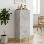 vidaXL Buffet Gris béton 33 x 34 5 x 90 cm Bois d'ingénierie