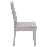vidaXL Chaise de salle à manger 2 Pièces Blanchiment 45 x 54 x 93 cm